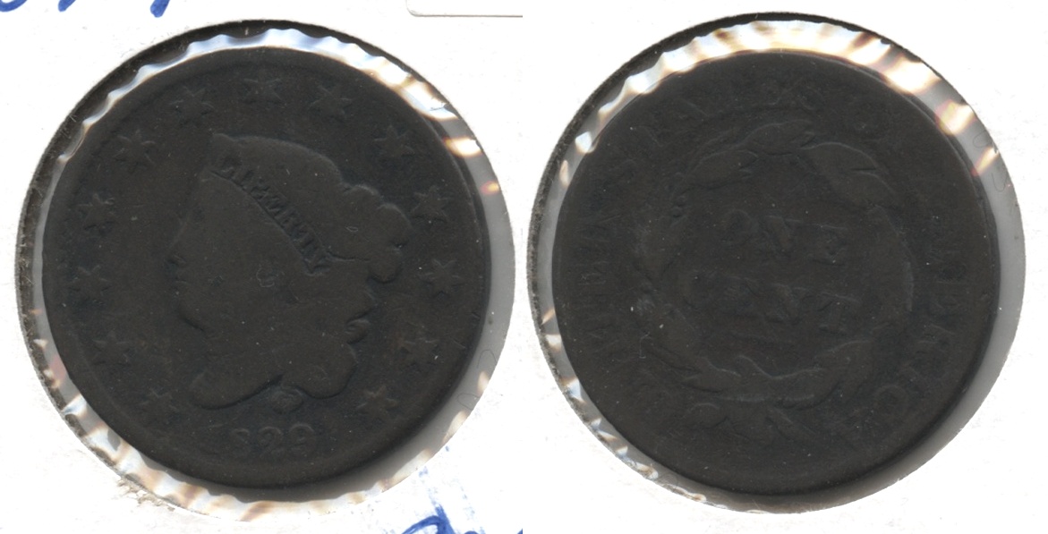 1829 Coronet Large Cent G-4 #g