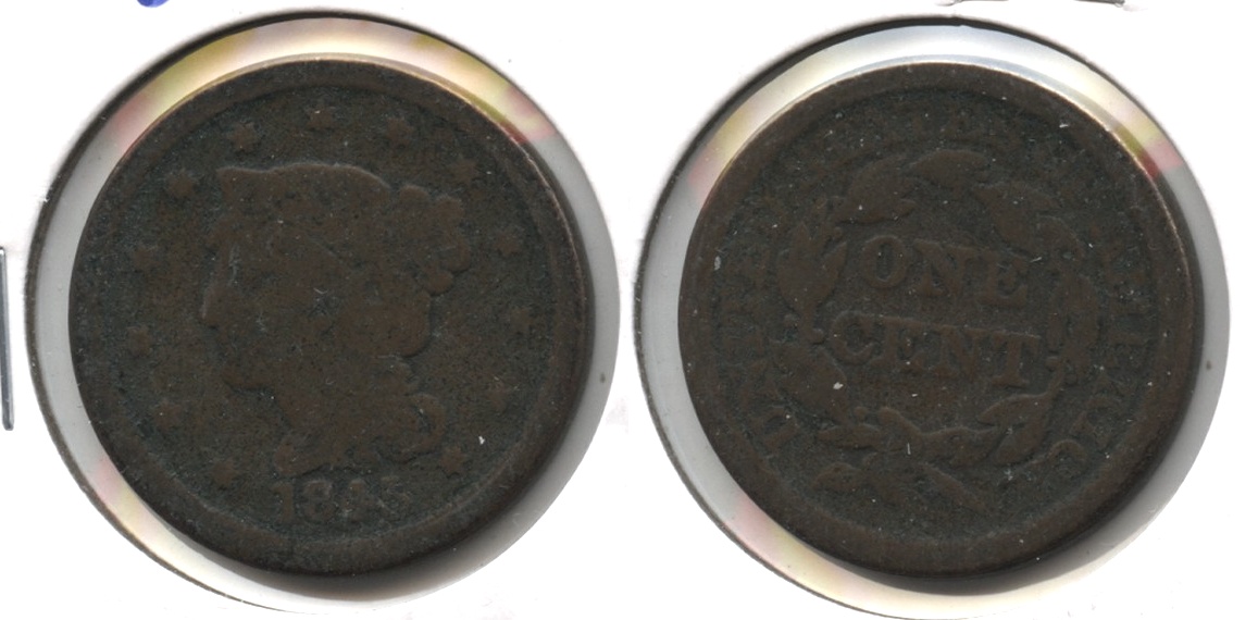 1845 Coronet Large Cent Good-4 #b
