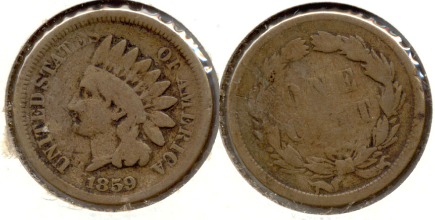 1859 Indian Head Cent Good-4 au