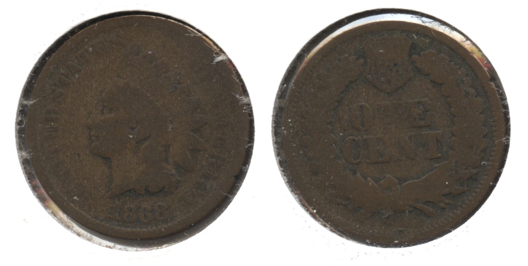 1868 Indian Head Cent Good-4 #q