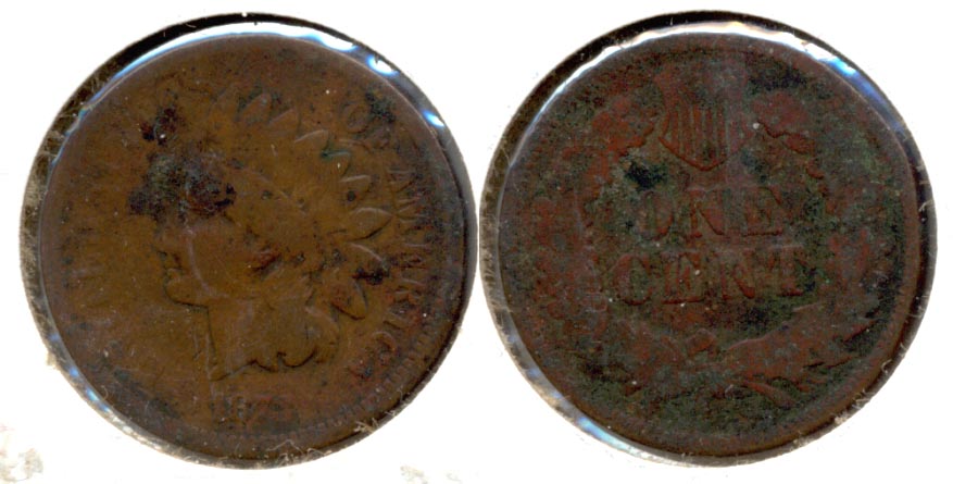 1873 Indian Head Cent AG-3 e