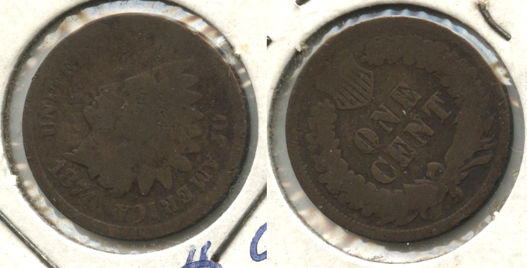 1874 Indian Head Cent AG-3 #ae