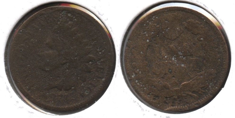1874 Indian Head Cent AG-3 #w Pitted