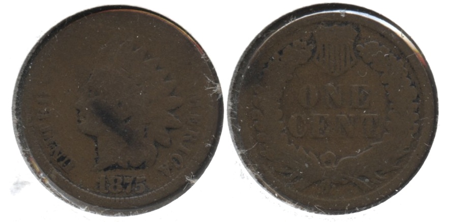 1875 Indian Head Cent AG-3 #t