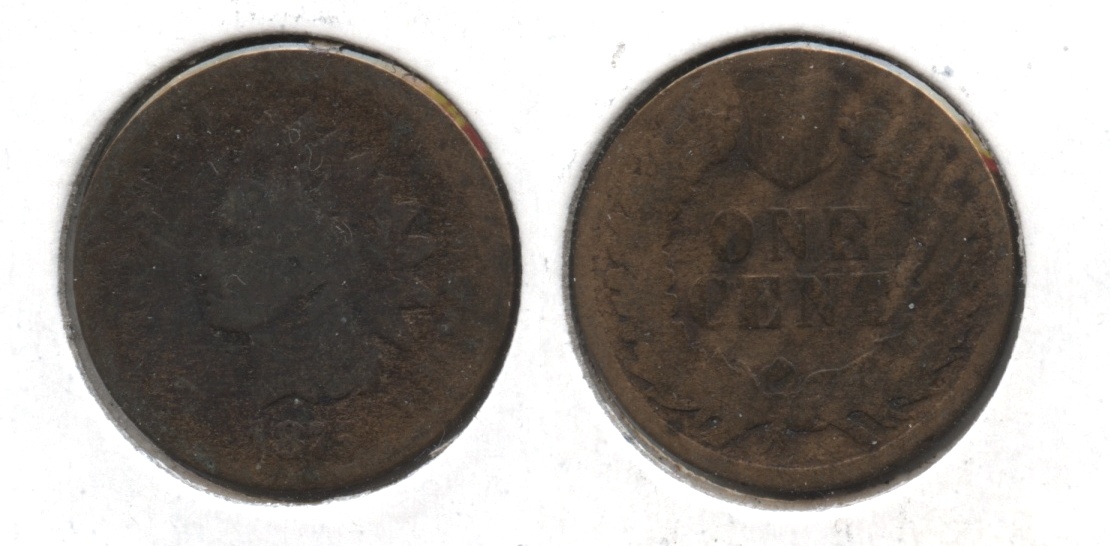 1875 Indian Head Cent Fair-2 #bc