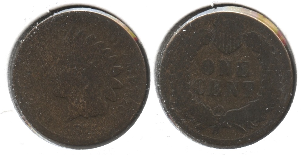 1875 Indian Head Cent Fair-2 #s