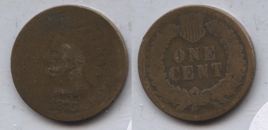 1875 Indian Head Cent Fair-2 #y