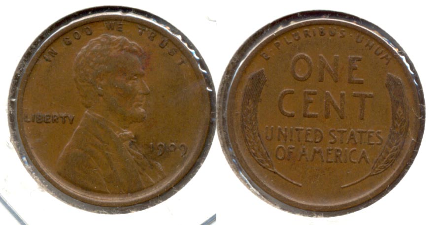 1909 Lincoln Cent AU-50 ac