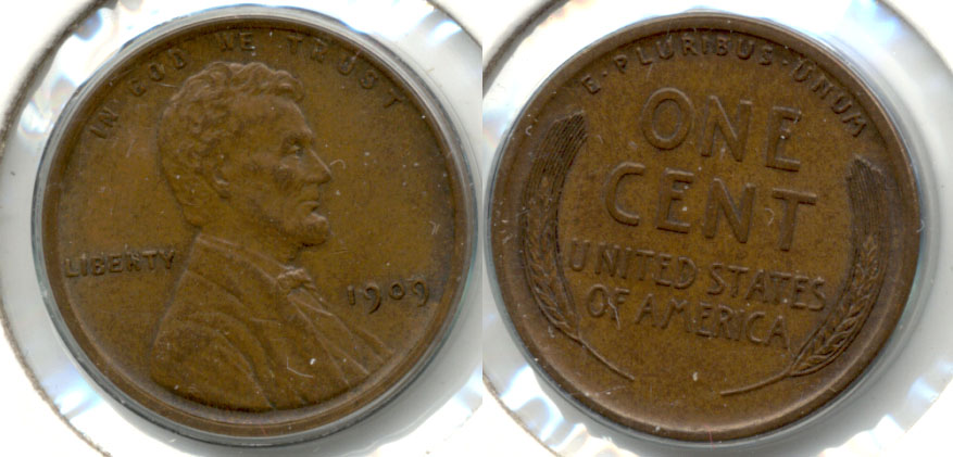 1909 Lincoln Cent AU-55