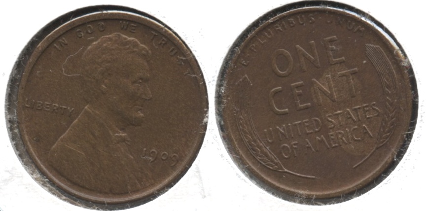 1909 Lincoln Cent AU-55 #ao