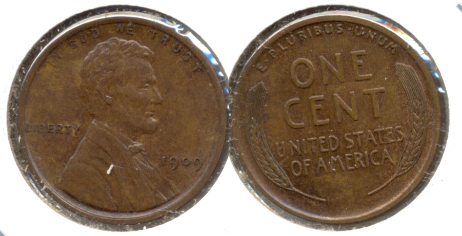 1909 Lincoln Cent MS-60 Brown c