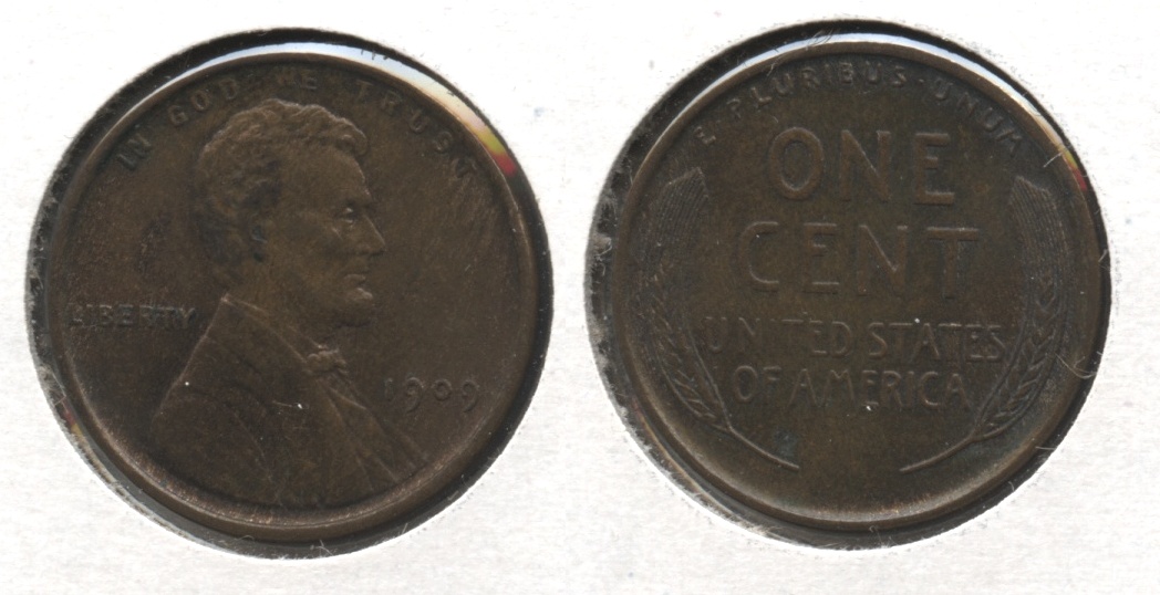 1909 Lincoln Cent MS-60 Brown #f