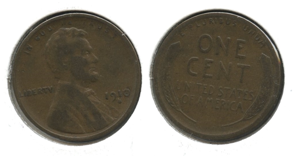 1910-S Lincoln Cent VG-8 #ao