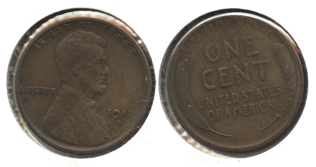1912-S Lincoln Cent Fine-12 #o