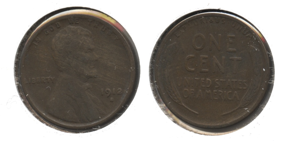 1912-S Lincoln Cent VF-20 #d