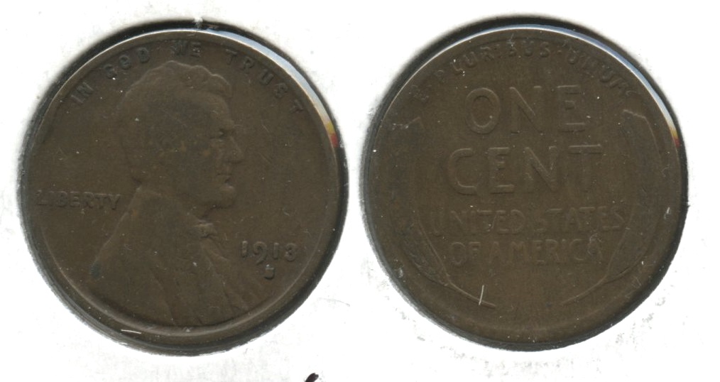 1913-S Lincoln Cent VG-8 #af