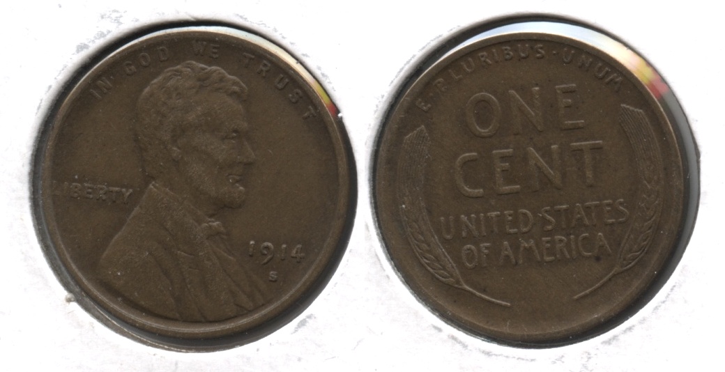 1914-S Lincoln Cent EF-40 #c