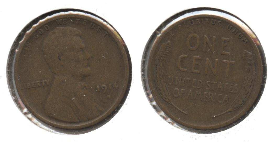 1914-S Lincoln Cent Fine-12 #o
