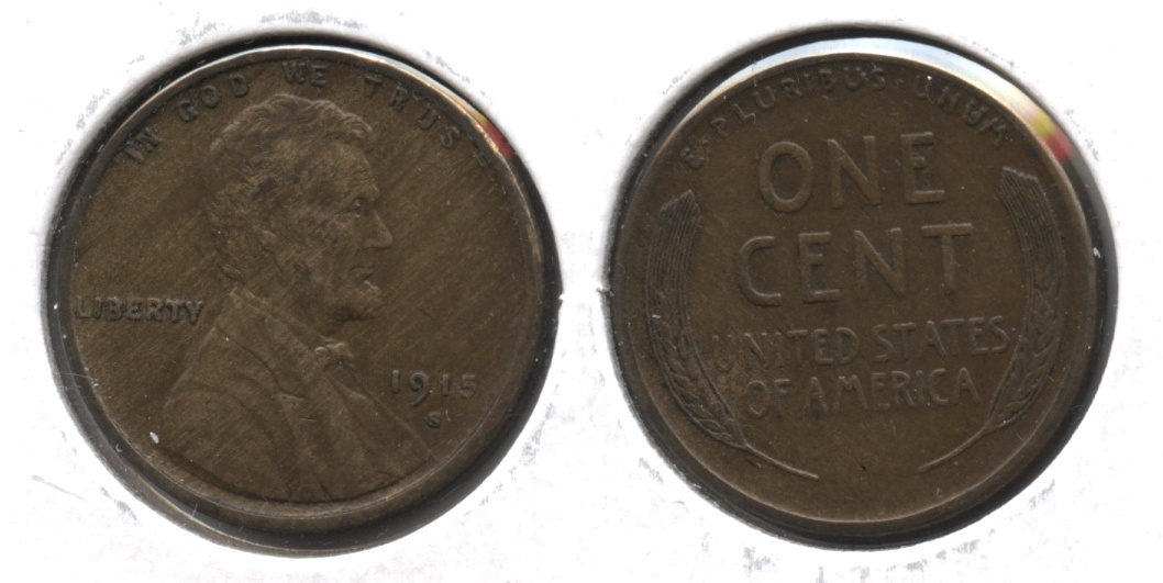 1915-S Lincoln Cent EF-40 #f