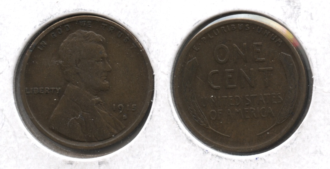 1915-S Lincoln Cent Fine-12 #l