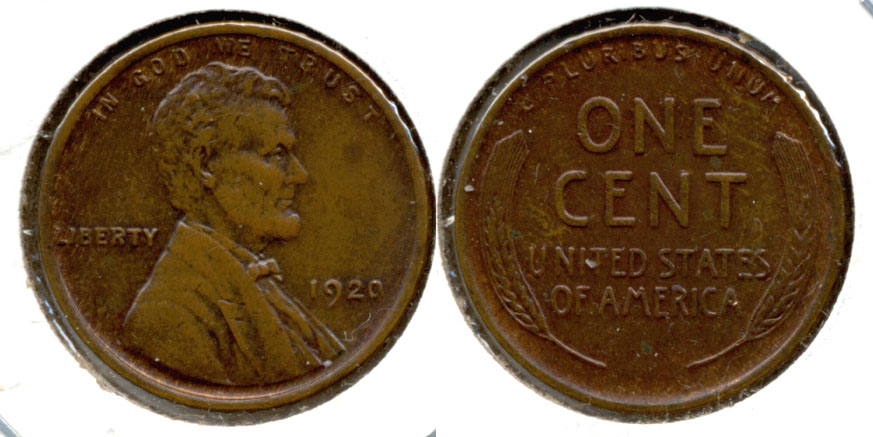 1920 Lincoln Cent AU-55 d