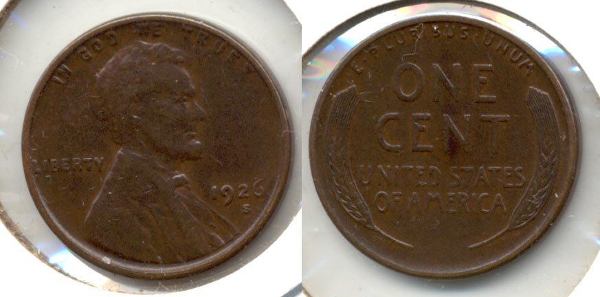 1926-S Lincoln Cent AU-50 a