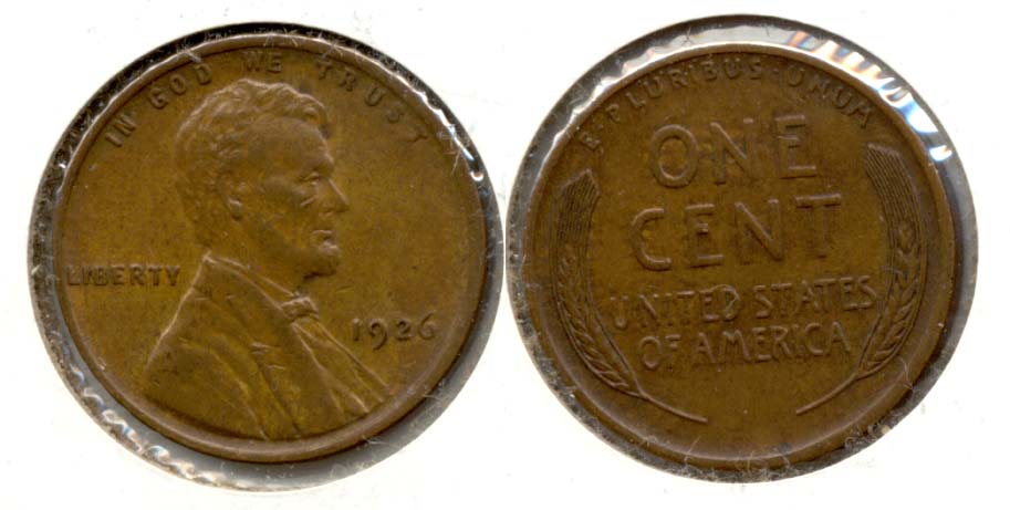 1926 Lincoln Cent AU-50 j