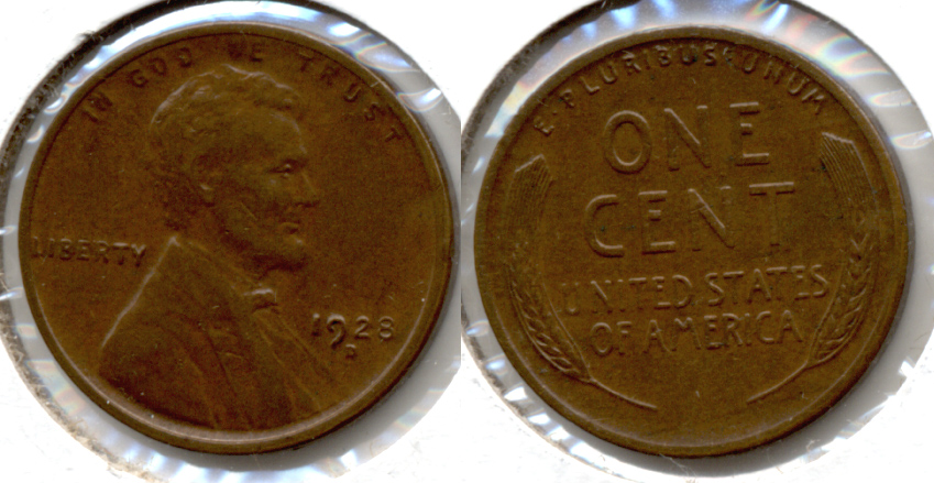 1928-D Lincoln Cent AU-50 i