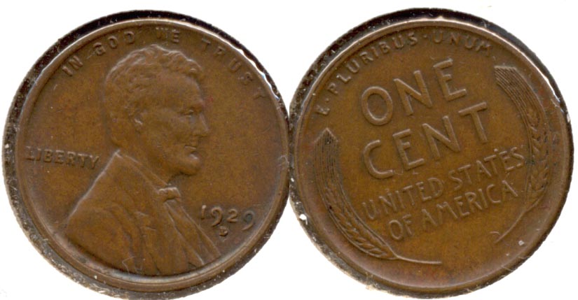 1929-D Lincoln Cent AU-50 c