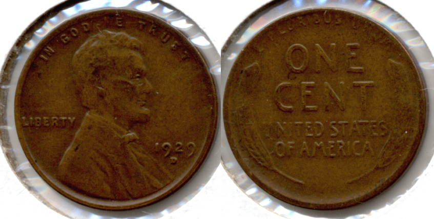 1929-D Lincoln Cent EF-40 p