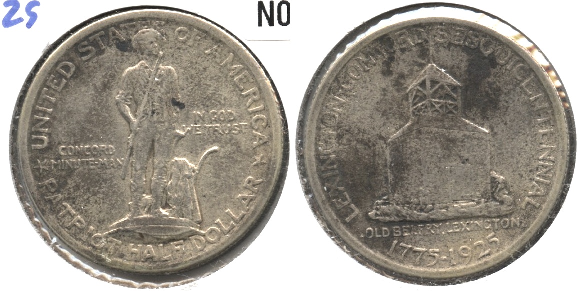 1925 Lexington Commemorative Half Dollar AU-50 #a