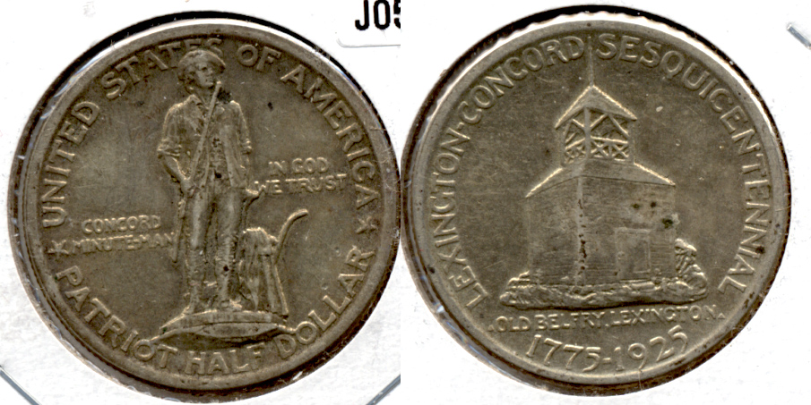 1925 Lexington Commemorative Half Dollar EF-45