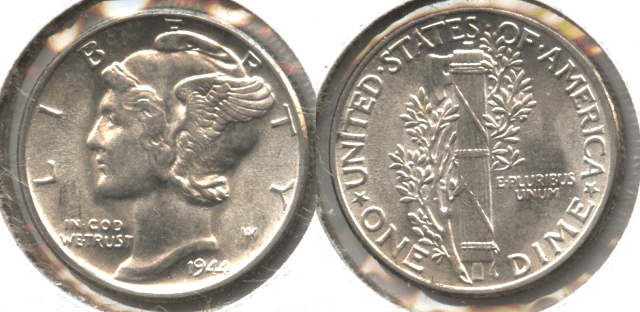 1944 Mercury Dime MS-60 #ak