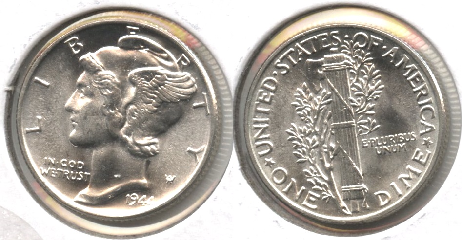 1944 Mercury Dime MS-64 #f