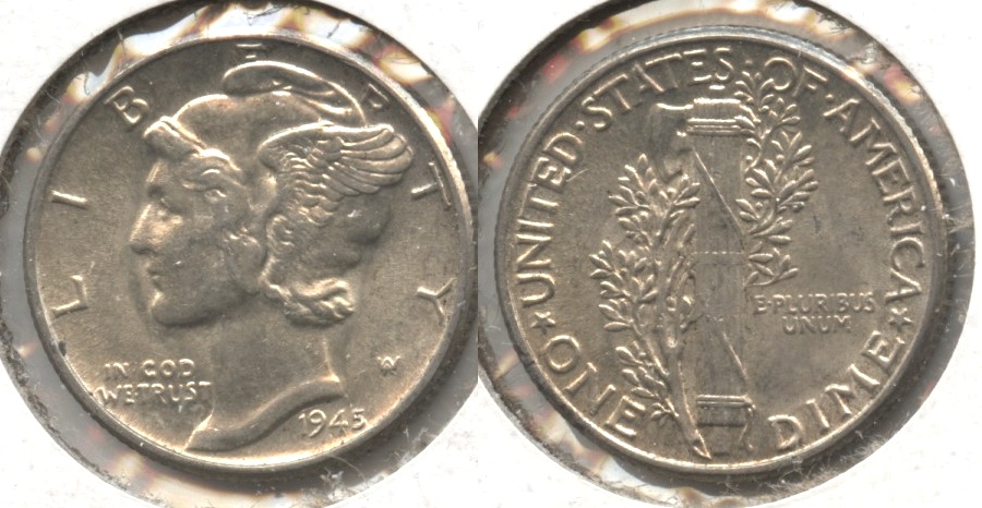 1945 Mercury Dime MS-60 #b