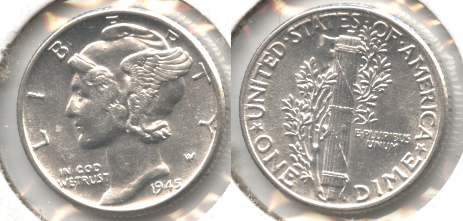 1945 Mercury Dime MS-60 #n