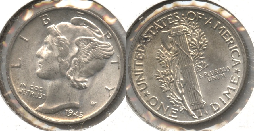 1945 Mercury Dime MS-60 #u
