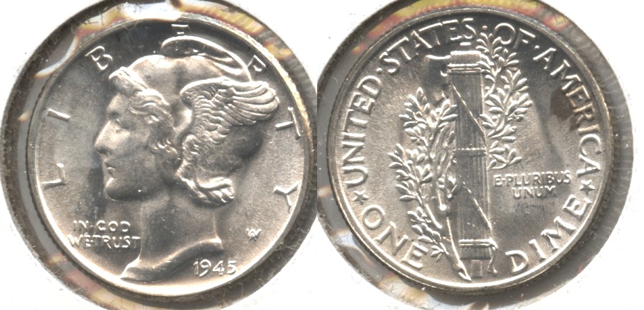 1945 Mercury Dime MS-60 #y