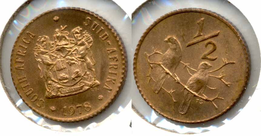 1978 South Africa 1/2 Cent MS