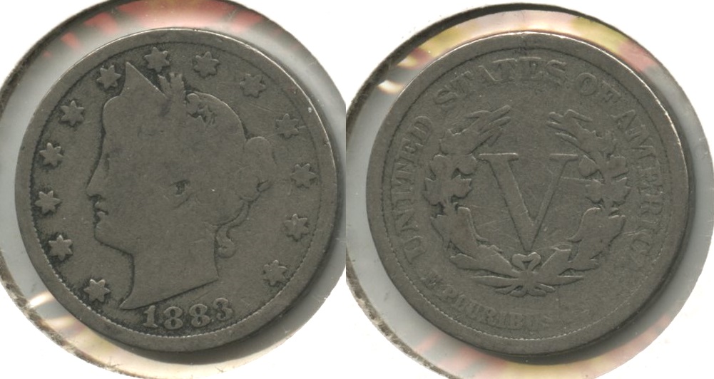 1883 No Cents Liberty Head Nickel Good-4 #b