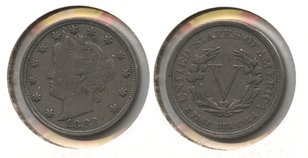 1883 No Cents Liberty Head Nickel VF-20 #bl
