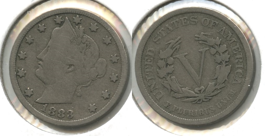 1883 No Cents Liberty Head Nickel VG-8 #ag