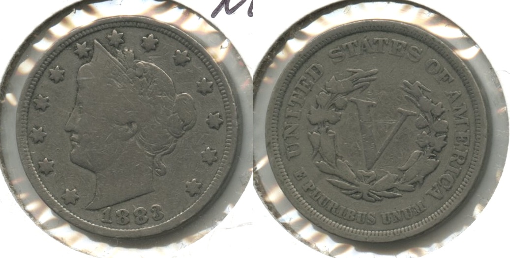 1883 No Cents Liberty Head Nickel VG-8 #o