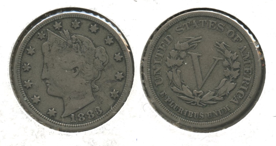 1883 No Cents Liberty Head Nickel VG-8 #u
