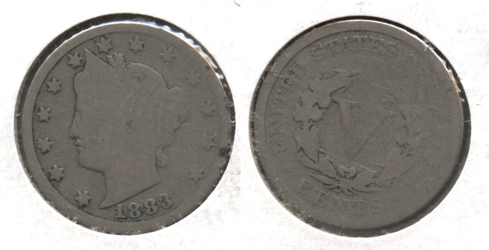 1883 With Cents Liberty Head Nickel Good-4 #ap