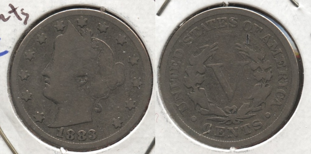 1883 With Cents Liberty Head Nickel Good-4 #n