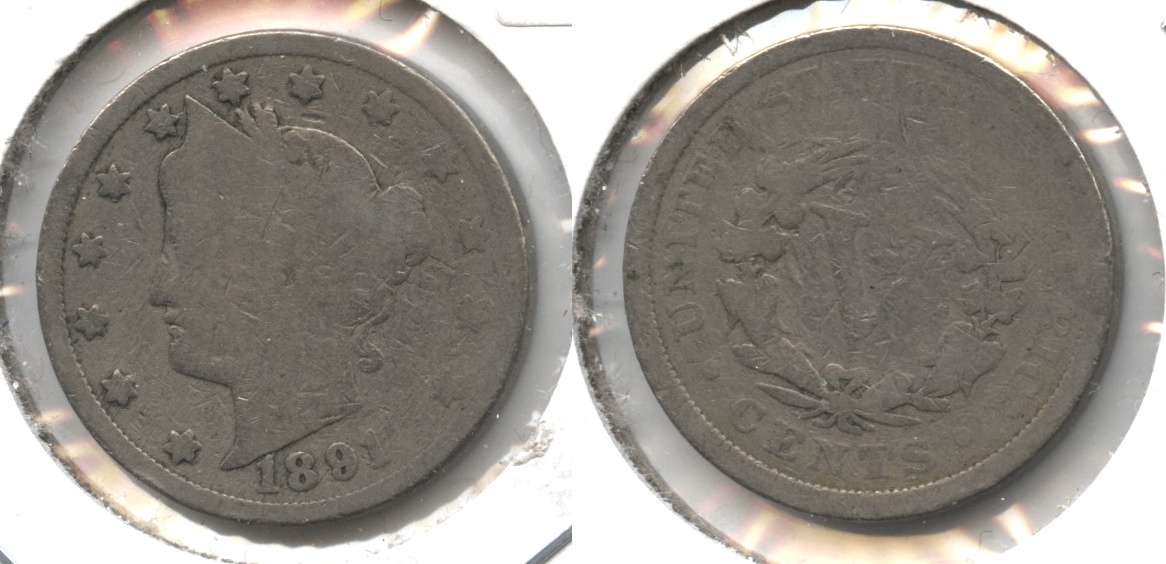 1891 Liberty Head Nickel Good-4 #h