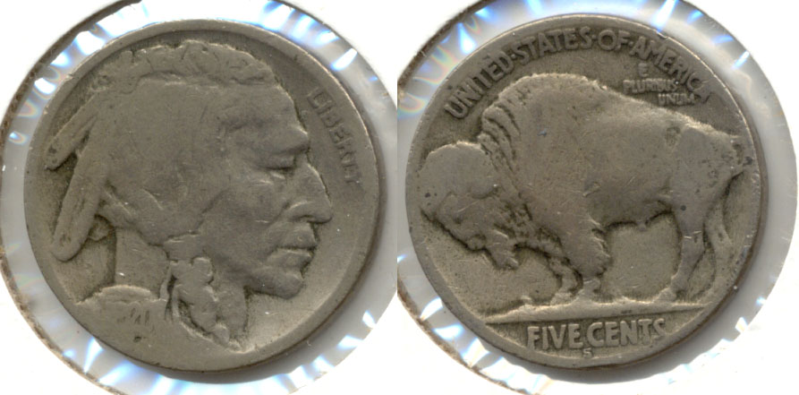 1920-S Buffalo Nickel Good-4 w
