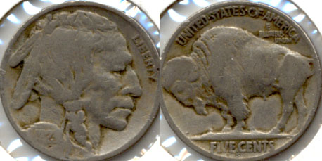 1923-S Buffalo Nickel Good G-4 f