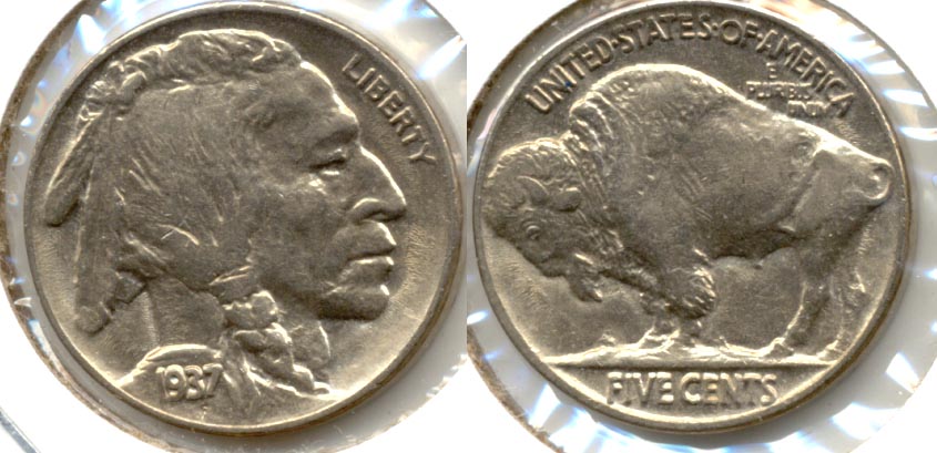 1937 Buffalo Nickel AU-50 y